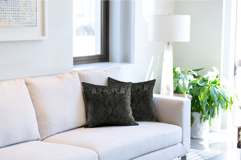 Crushed Velvet Luxury Cushion Cover in Taupe
