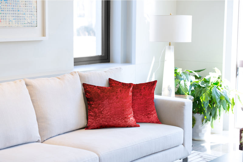 Crushed Velvet Luxury Cushion Cover in Taupe