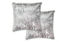 Crushed Velvet Luxury Cushion Cover in Taupe