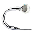 Crystal - Pair of Holdaback Tiebacks with End Finials in Matt Black