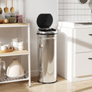 HOMCOM 50L Sensor Bin, Stainless Steel Kitchen Bin With Automatic Close