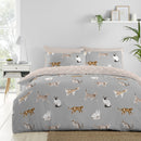 Fusion Cats Duvet Cover Set in Grey