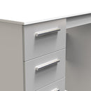 Copenhagen Ready Assembled Dressing Table  - Grey Matt & White