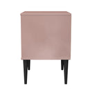 Bremen Ready Assembled 2 Drawer Bedside Cabinet in Kobe Pink