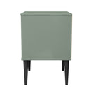 Bremen Ready Assembled 2 Drawer Bedside Cabinet in Reed Green