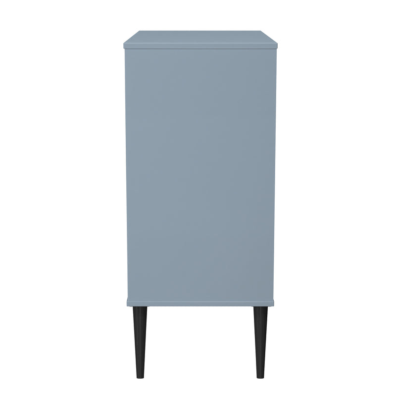 Bremen Ready Assembled 4 Drawer Chest in Denim Blue