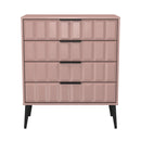 Bremen Ready Assembled 4 Drawer Chest in Kobe Pink
