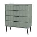 Bremen Ready Assembled 4 Drawer Chest in Reed Green