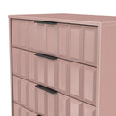 Bremen Ready Assembled 5 Drawer Chest in Kobe Pink