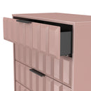 Bremen Ready Assembled 5 Drawer Chest in Kobe Pink