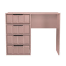 Bremen Ready Assembled 4 Drawer Vanity in Kobe Pink