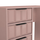 Bremen Ready Assembled 4 Drawer Vanity in Kobe Pink