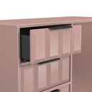 Bremen Ready Assembled 4 Drawer Vanity in Kobe Pink