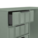 Bremen Ready Assembled 4 Drawer Vanity in Reed Green