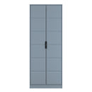 Bremen Ready Assembled 2 Door Wardrobe in Denim Blue
