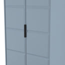 Bremen Ready Assembled 2 Door Wardrobe in Denim Blue