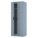 Bremen Ready Assembled 2 Door Wardrobe in Denim Blue