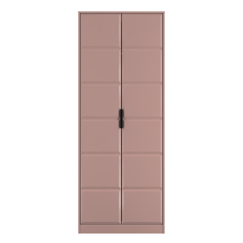 Bremen Ready Assembled 2 Door Wardrobe in Kobe Pink