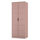 Bremen Ready Assembled 2 Door Wardrobe in Kobe Pink