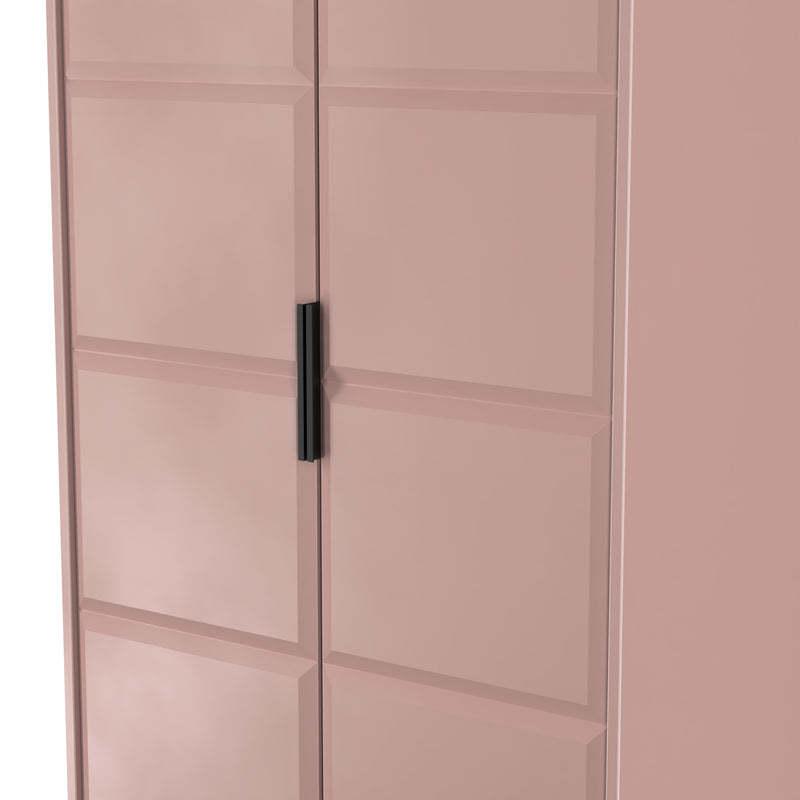 Bremen Ready Assembled 2 Door Wardrobe in Kobe Pink