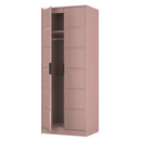 Bremen Ready Assembled 2 Door Wardrobe in Kobe Pink