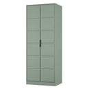 Bremen Ready Assembled 2 Door Wardrobe in Reed Green