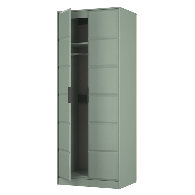 Bremen Ready Assembled 2 Door Wardrobe in Reed Green