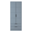Bremen Ready Assembled 2 Door 2 Drawer Wardrobe in Denim Blue