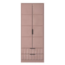 Bremen Ready Assembled 2 Door 2 Drawer Wardrobe in Kobe Pink