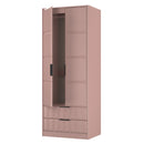 Bremen Ready Assembled 2 Door 2 Drawer Wardrobe in Kobe Pink