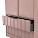 Bremen Ready Assembled 2 Door 2 Drawer Wardrobe in Kobe Pink
