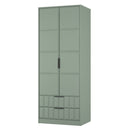 Bremen Ready Assembled 2 Door 2 Drawer Wardrobe in Reed Green