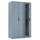 Bremen Ready Assembled 3 Door Wardrobe in Denim Blue