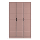 Bremen Ready Assembled 3 Door Wardrobe in Kobe Pink