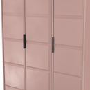 Bremen Ready Assembled 3 Door Wardrobe in Kobe Pink