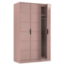 Bremen Ready Assembled 3 Door Wardrobe in Kobe Pink
