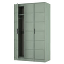 Bremen Ready Assembled 3 Door Wardrobe in Reed Green