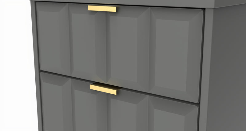 Hanover Ready Assembled 5 Drawer Tallboy in Dusk Grey