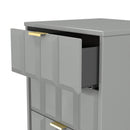 Hanover Ready Assembled 5 Drawer Tallboy in Dusk Grey