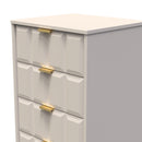 Hanover Ready Assembled 5 Drawer Tallboy in Kashmir Matt