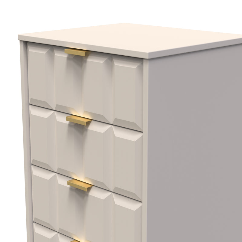 Hanover Ready Assembled 5 Drawer Tallboy in Kashmir Matt