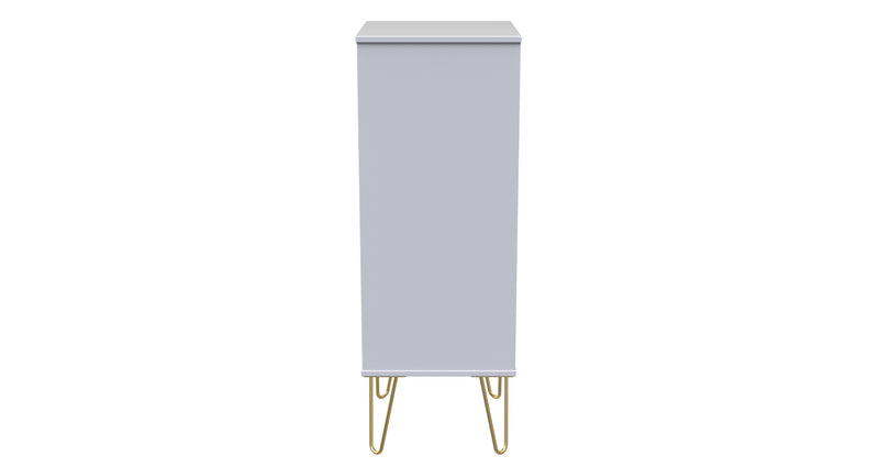 Hanover Ready Assembled 5 Drawer Tallboy in White Matt