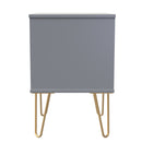 Hanover Ready Assembled 2 Drawer Bedside Cabinet in Dusk Grey