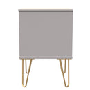 Hanover Ready Assembled 2 Drawer Bedside Cabinet in Kashmir Matt