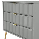 Hanover Ready Assembled 3 Drawer Chest in Dusk Grey