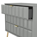 Hanover Ready Assembled 3 Drawer Chest in Dusk Grey