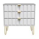 Hanover Ready Assembled 3 Drawer Chest in White Matt