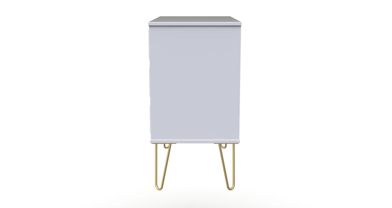 Hanover Ready Assembled 3 Drawer Chest in White Matt