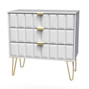 Hanover Ready Assembled 3 Drawer Chest in White Matt