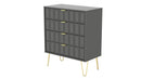 Hanover Ready Assembled 4 Drawer Chest in Dusk Grey
